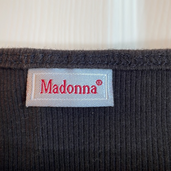 Madonna brand Black Cotton Cami - Picture 3 of 4